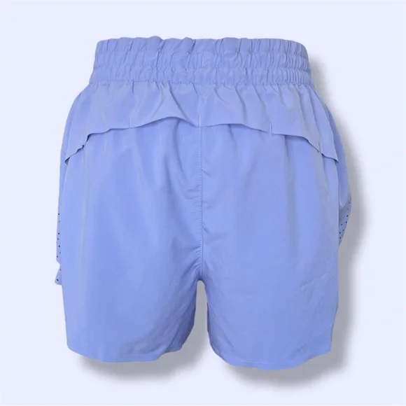 Athleta 3" Hustle Shorts Periwinkle Blue - Picture 7 of 8